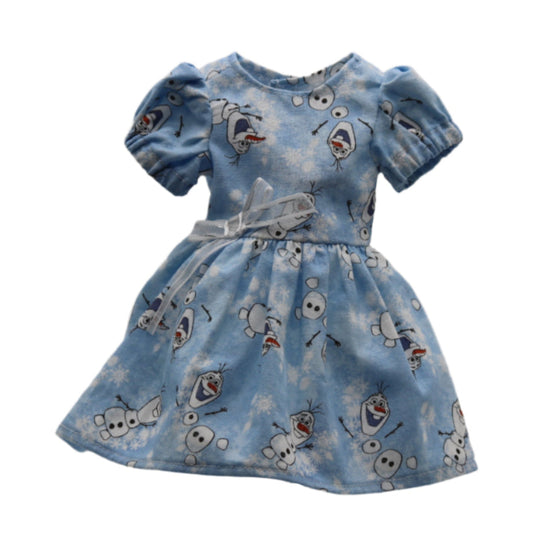 Blue Frozen Olaf cotton dress