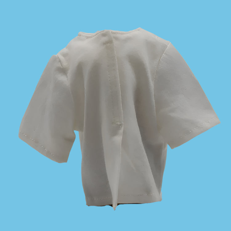 18" Boy Short sleeve white T shirt