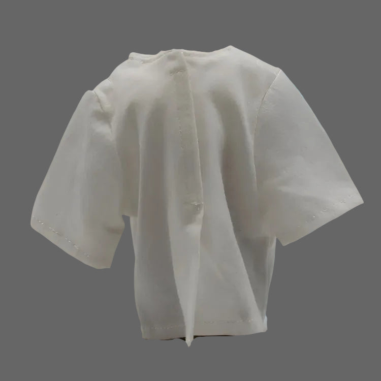 18" Boy Short sleeve white T shirt