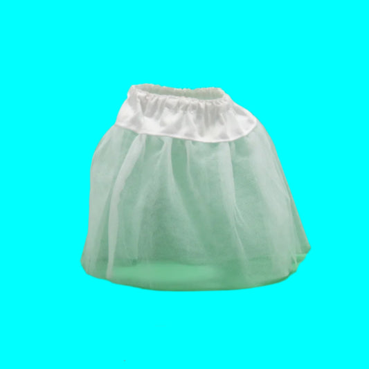 18-inch Long white netted slip