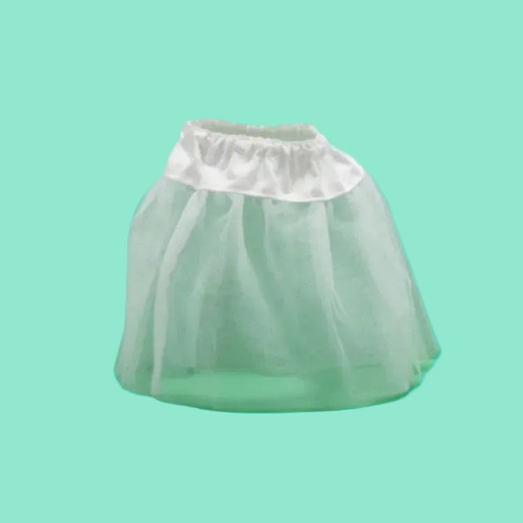 18-inch Long white netted slip