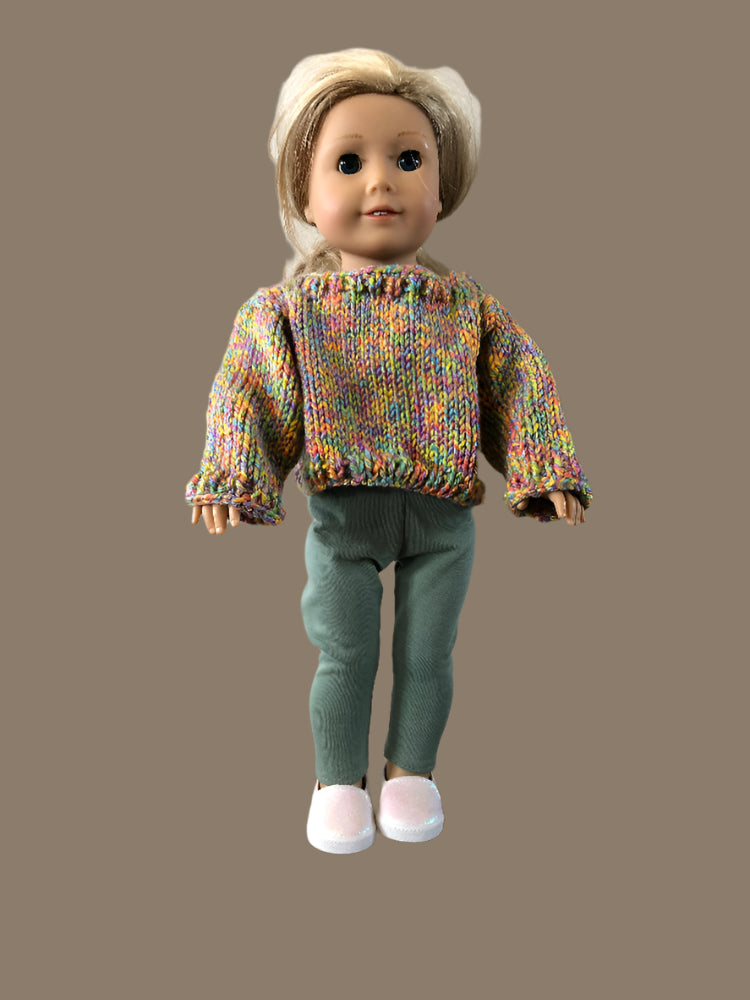 18" Doll Olive Green Leggings