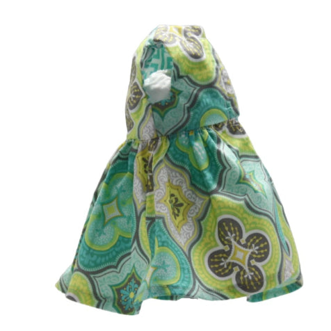 18" Cotton Agua Gray Mardala Dress
