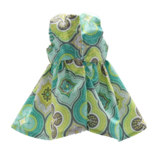 18" Cotton Agua Gray Mardala Dress