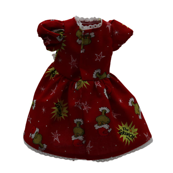 Short sleeve Grinch Christmas Dress