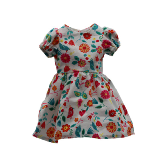 Short sleeve flowered dress