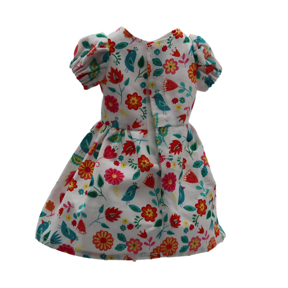 Short sleeve flowered dress