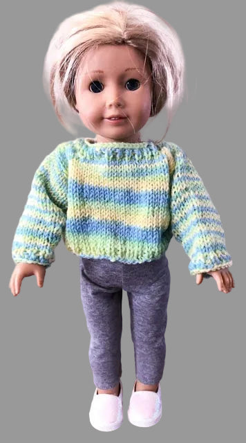 18" Long sleave knit sweater