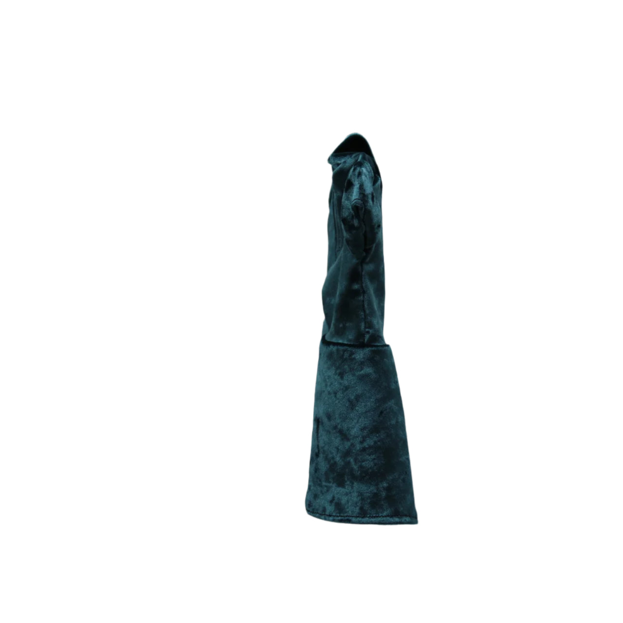 Short sleeve Crushed Velvet Teal dress