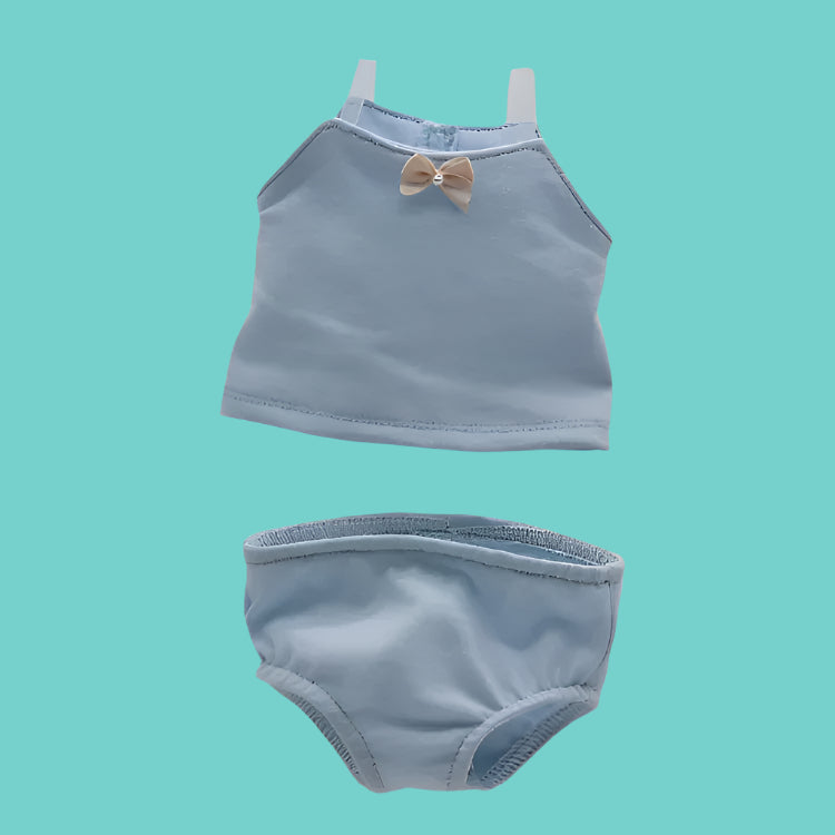 18" Blue cotton undergarment